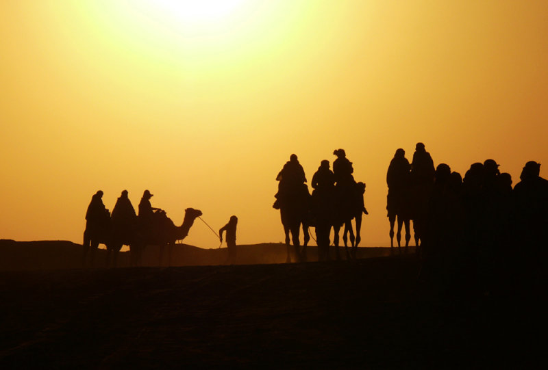 Sunset on the Sahara, Douze, Tunisia, 2008