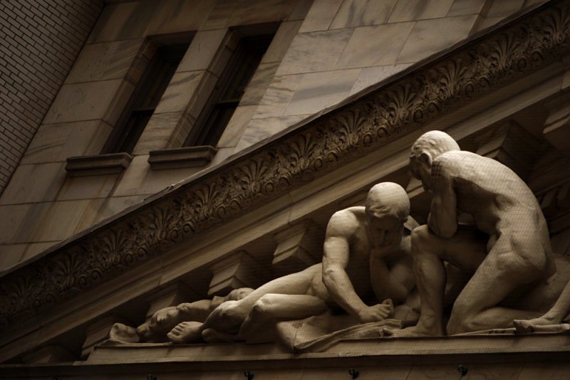 Pediment, New York Stock Exchange, New York City, New York, 2009
