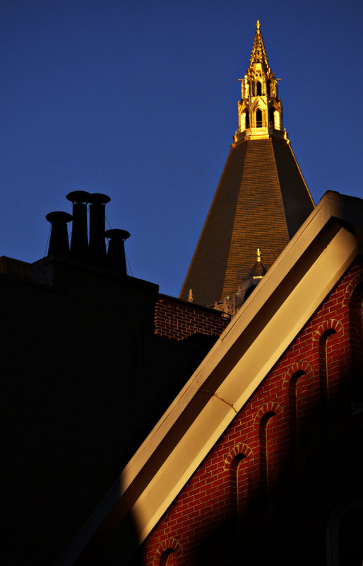 Architectural contrasts, New York City, New York, 2009