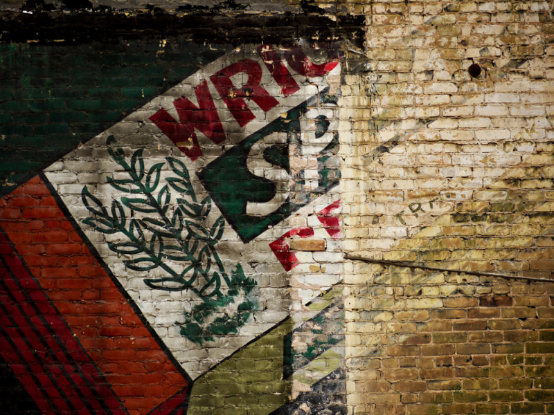 Faded advertisement, Austin, Texas, 2009