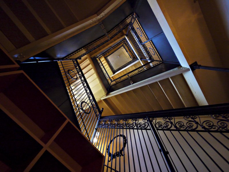 Stairwell, State Capitol Museum, Phoenix, Arizona, 2009
