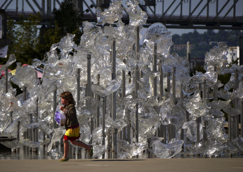 Fountain, Museum of Glass, Tacoma, Washington, 2009