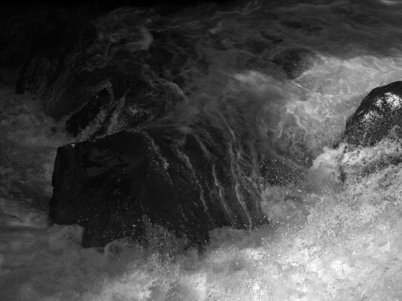 Black and white study, Rogue River Gorge, Oregon, 2009