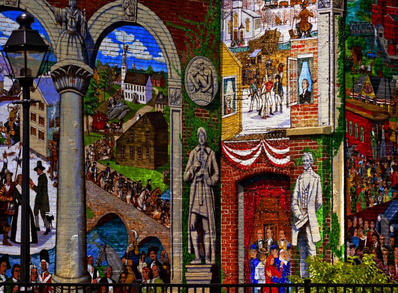 History mural, Ipswich, Massachusetts, 2009