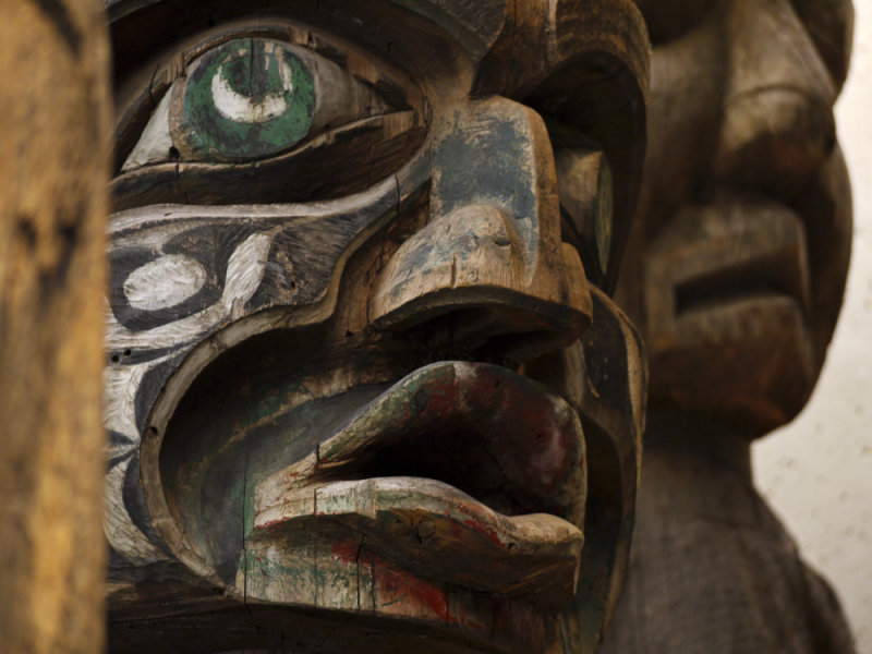 Totem pole fragments, Museum of Anthropology, Vancouver, Canada, 2009