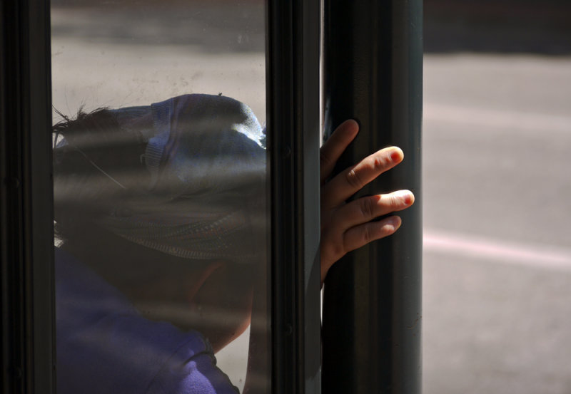 Bus stop, Boise, Idaho, 2010