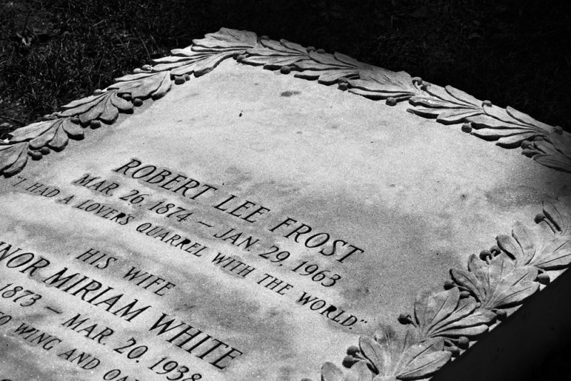 Robert Frosts grave, Old First Church Graveyard, Bennington, Vermont, 2010