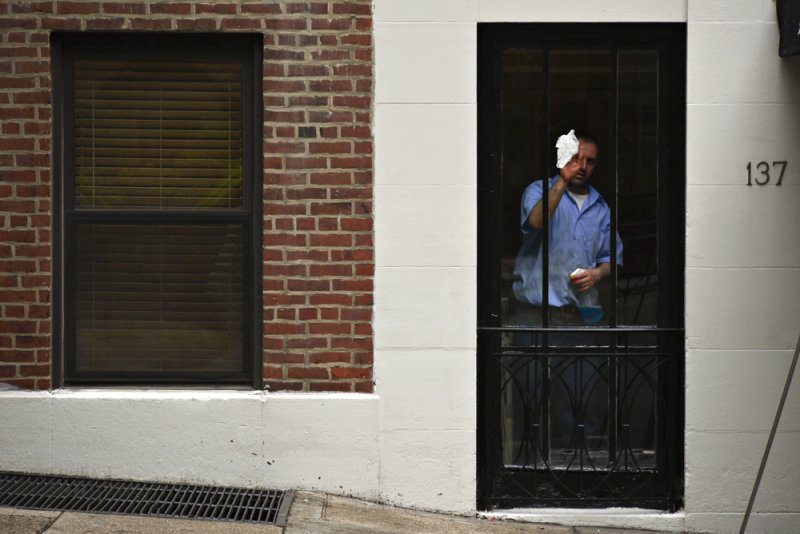 Window cleaner, New York City, New York, 2010