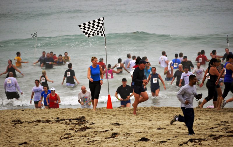Obstacle race, Mission Beach, San Diego, California, 2010