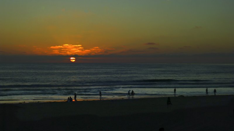 Sunset watch, Mission Beach, San Diego, CA 2010
