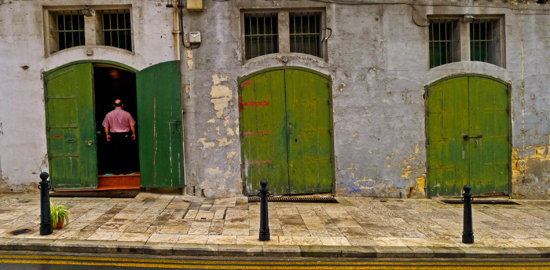 Open door, Valletta, Malta, 2011