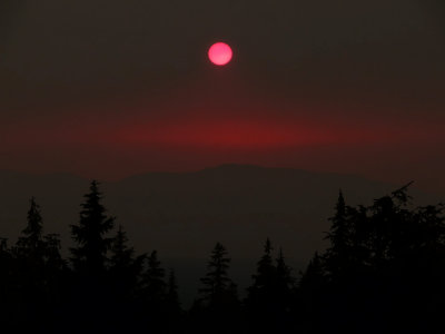 Pink sunset, Crater Lake National Park, Oregon, 2008