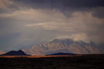 Santa Rita Mountains from Arivaca, Arizona, 2009