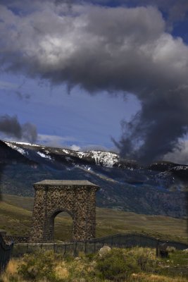 Roosevelt Arch, Yellowstone National Park, Wyoming, 2010