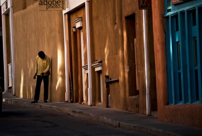 Street of many colors, Santa Fe, New Mexico, 2010