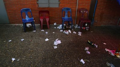 The morning after, St. Barts, French West Indies, 2011