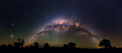 Milky Way and Magellanic Clouds 11 Panel mosaic 