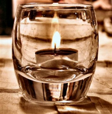 A new style candle in a glass.JPG