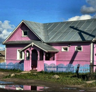 an wooden house in a village.(Russia).JPG