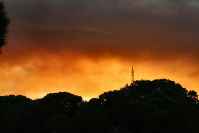 red  sooty  cloud  following a big fire on Mount Carmel,as seen through my window.JPG