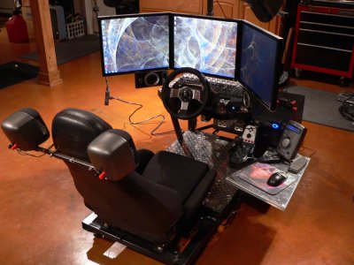 Simulated Miata cockpit