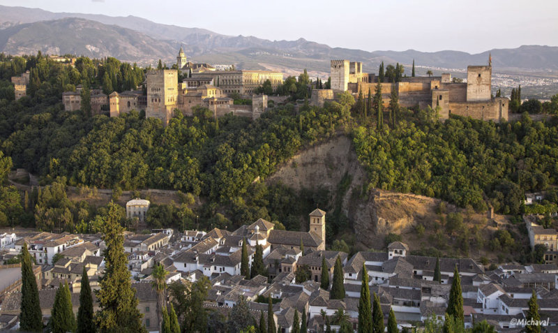 Panormica de la Alhambra desde el Mirador de San Nicols