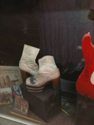 Marc Bolans autographed boots
