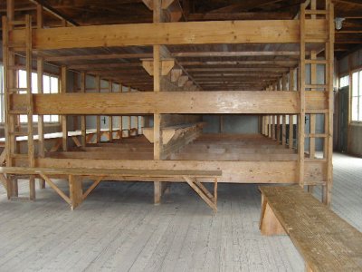 Bunks used early in Dachau's days.