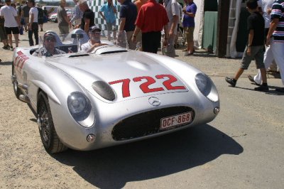  Mercedes-Benz 300 SLR driven by Moss/Jenks in 55 Mille Miglia