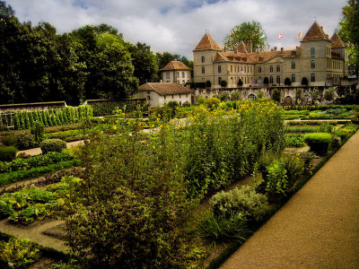 The castle kitchen garden