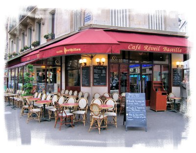 Caf  place de la Bastille