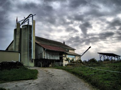 The farmhouse from the back...