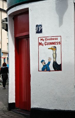 The door adorned with a goodness sign