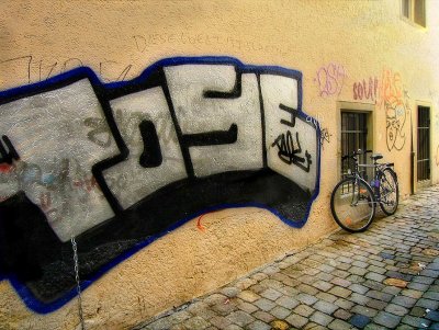 The tagger's bike
