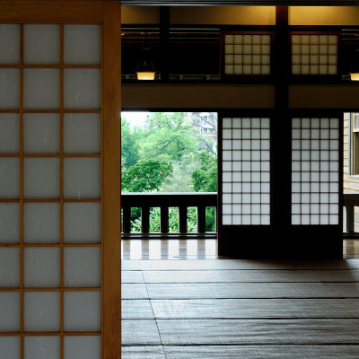A Japanese room inside Hot Springs Museum