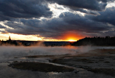 Sunset - Hot Lake