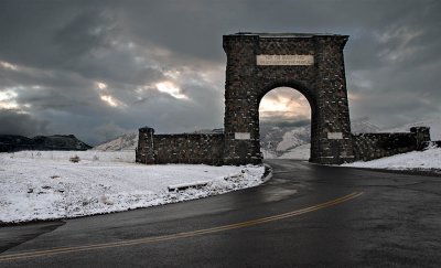 North Entrance to Yellowstone Gardineer Montana 