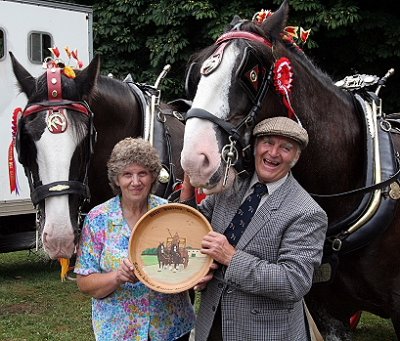 ERIC SUCH WITH HIS WIFE AND SHIRES
