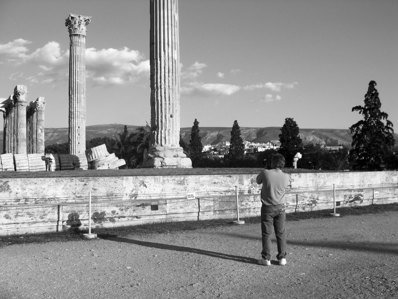 mike at the temple of olympian zeus