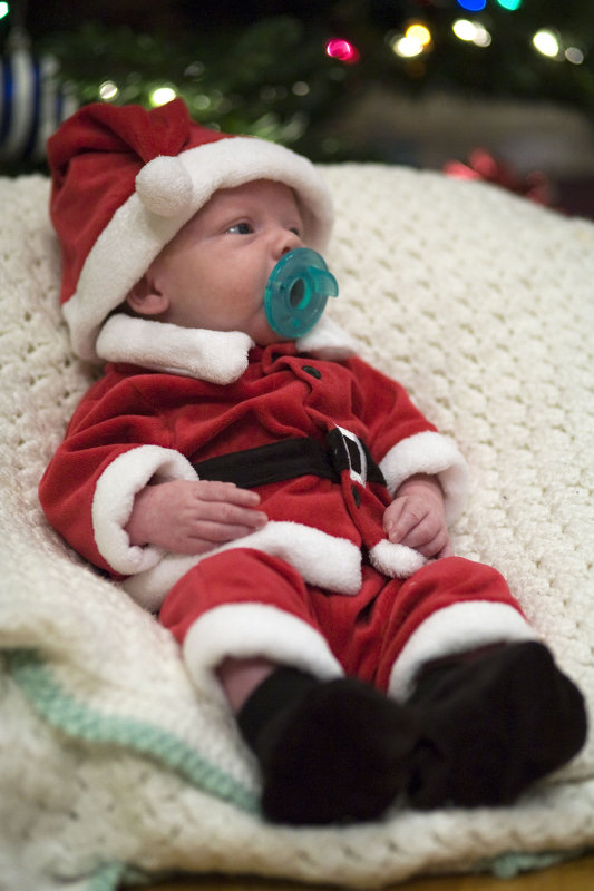 first christmas - layne (1 month)