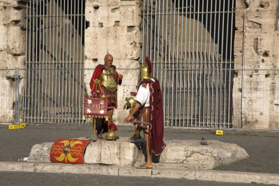 centurions at the colosseum