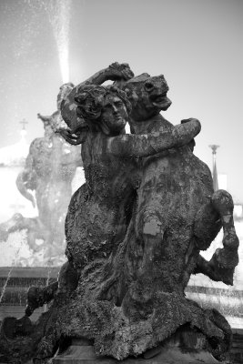 fountain of the naiads in piazza della repubblica