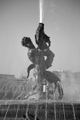 fountain of the naiads in piazza della repubblica