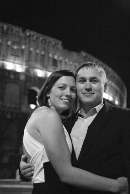 michelle and ronnie at the colosseum (night shot)