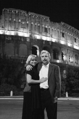 dana and mike at the colosseum (night shot)