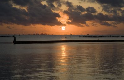 Sunrise Over Corpus Christi Bay - August 6, 2009