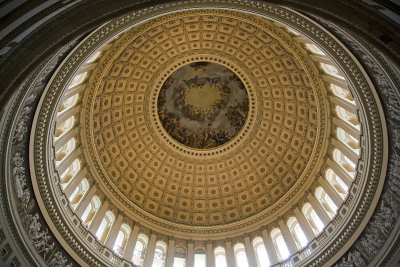 Interior of U.S Capitol Building Dome - Washington, DC