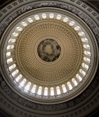 Interior of U.S Capitol Building Dome - Washington, DC
