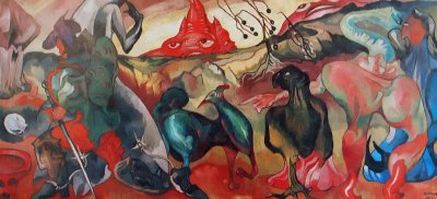 Fantasy -Tail, 1021-1922, oil on canvas