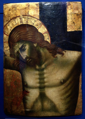 Crucifiction by Paolo Veneziano (fragment), 1340